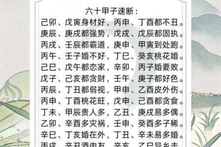 探索六十甲子的五行命理与人生智慧