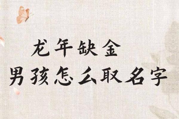 适合命里缺金男孩的名字推荐与解析，助你选择幸福人生之路！