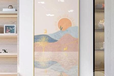 炉中火命玄关挂什么颜色画,营造温馨家庭氛围