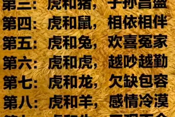龙男与虎女的五行命理解析：天生一对的奇妙组合