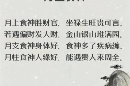 男命食神配搭:解密四个食神的最佳组合与命理智慧