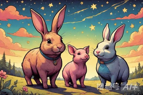 神秘的生肖动物：温柔而坚韧的兔子之旅