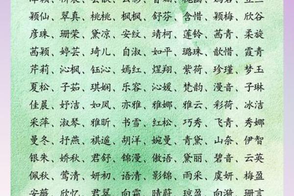 命里缺金，女孩小名选择的最佳指南与建议