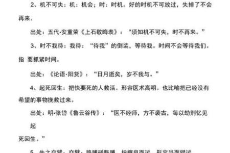 命开头的成语探索：生命的智慧与启示