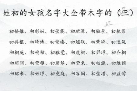 命理中缺木女孩起名攻略：为她选择一个美丽而有寓意的名字