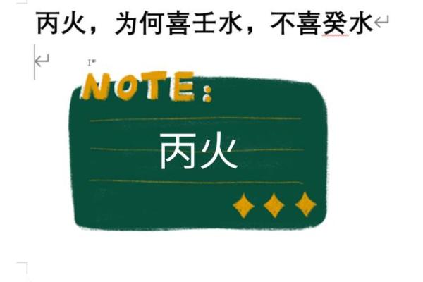 命理解析：丙火与癸水的相互关系与影响